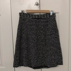 Theory Size 4 Skirt | Black and White Stripe